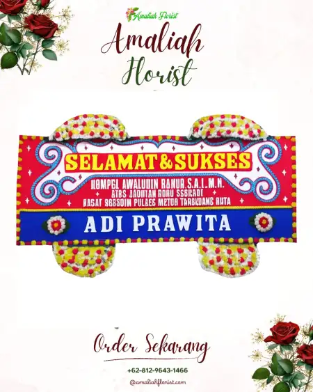 Papan Bunga Ucapan Selamat Grudo